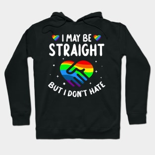 I May Be Straight But I Don't Hate Inspirational Gift For Men Women Hoodie